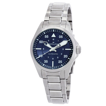 Khaki Aviation Pilot Automatic Blue Dial Watch H76215140