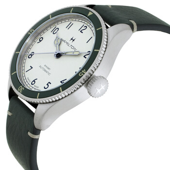 Khaki Aviation Pilot Pioneer Automatic White Dial Men's Watch H76255810