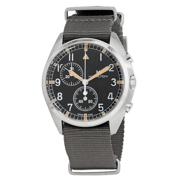 Khaki Aviation Pilot Pioneer Chronograph Quartz Black Dial Men's Watch H76522931 Khaki Aviation Pilot Pioneer Chronograph Quartz Black Dial Men's Watch H76522931