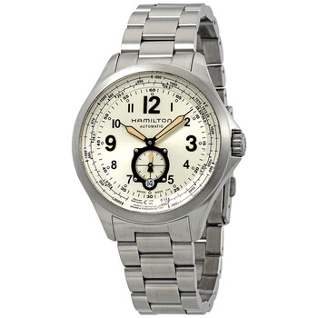 Khaki Aviation QNE Automatic Silver Dial Men's Watch H76655123 Khaki Aviation QNE Automatic Silver Dial Men's Watch H76655123