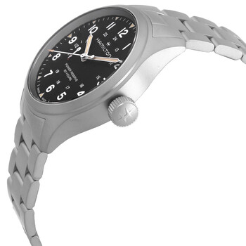 Khaki Field Mechanical Power Reserve Black Dial Men's Watch H69509130