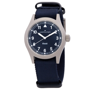 Hamilton Khaki Aviation Pilot Pioneer Hand Wind Blue Dial Men's