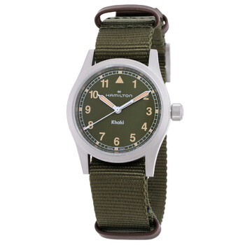 Khaki Field Quartz Green Dial Ladies Watch H69301960