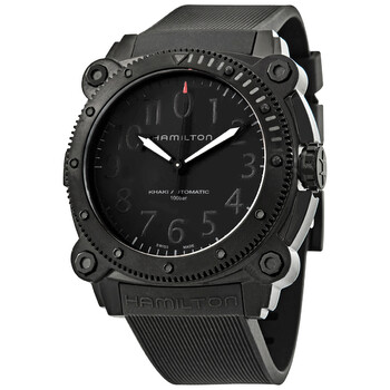 Hamilton Pulsomatic Black Digital Dial Black PVD Men's Watch