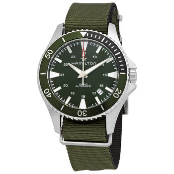 Khaki Navy Automatic Green Dial Sprite Bezel Men's Watch H82375961