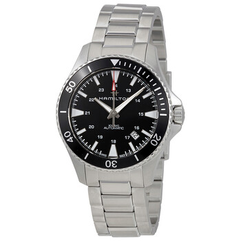 Khaki Navy Automatic Black Dial Men's Watch H82335131