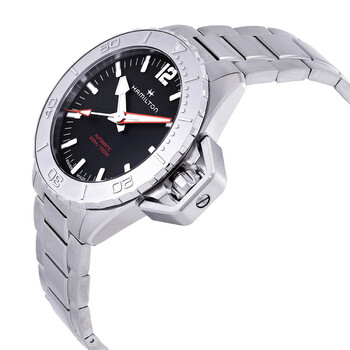 Khaki Navy Frogman Automatic Black Dial Men's Watch H77815130