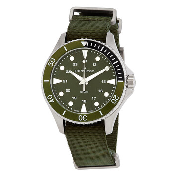 Khaki Navy Scuba Quartz Green Dial Watch H82241961