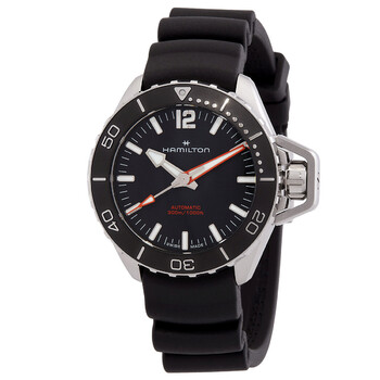 Khaki Navy Scuba Automatic Black Dial Men's Watch H77455330