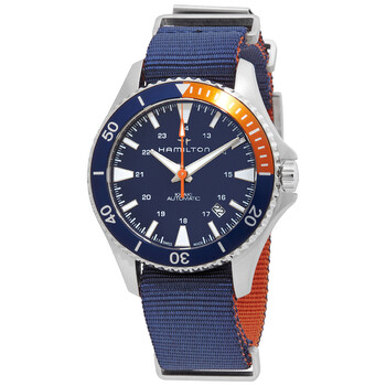 Khaki Navy Scuba Automatic Blue Dial Men's Watch H82365941