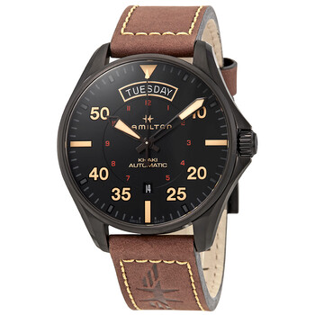 Khaki Pilot Automatic Black Dial Men's Watch H64605531