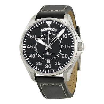 Khaki Pilot Automatic Black Dial Men's Watch H64615735