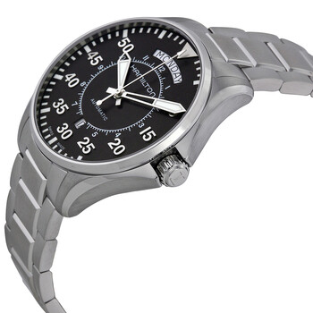 Pilot Day Date Automatic Black Dial Men's Watch H64615135