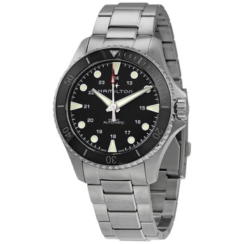 Khaki Navy Scuba Automatic Black Dial Men's Watch H82515130