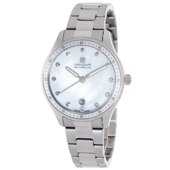 Ajoie Quartz White Mother of Pearl Dial Ladies Watch HAWLH2200301