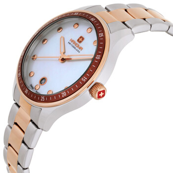 Ajoie Quartz White Mother of Pearl Dial Ladies Watch HAWLH2200360