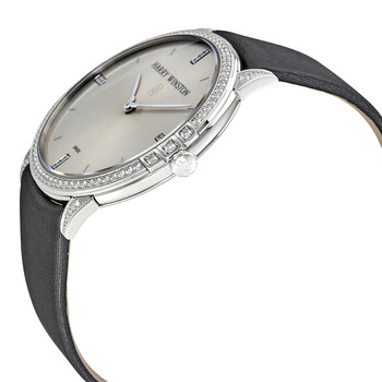 Midnight Silver Dial 18kt White Gold Diamond Stain Watch MIDQHM39WW002