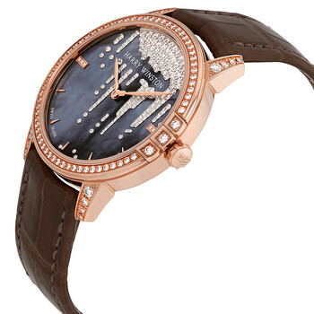 Midnight Tahitian Mother Of Pearl Dial Ladies Diamond Watch MIDAHM36RR001