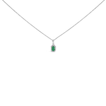 Swarovski Birthstone Pendant May Pendant Rhodium Shiny Green