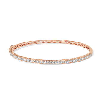Swarovski Twist Bracelet White Rose Gold Tone Plated 5620552
