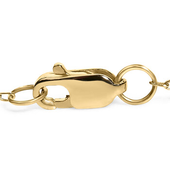 14K Yellow Gold 1/2 Cttw Bezel Set Lab Grown Diamond Station Bracelet