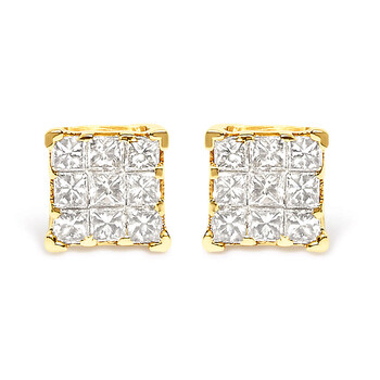 Haus Of Brilliance 14K Yellow Gold 1 1/2 Cttw Invisible Set