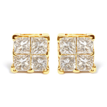 Haus Of Brilliance 14K Yellow Gold 1/2 Cttw Invisible Set