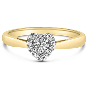 Haus Of Brilliance 10K Two Tone Color 1/2 Cttw Diamond Kite