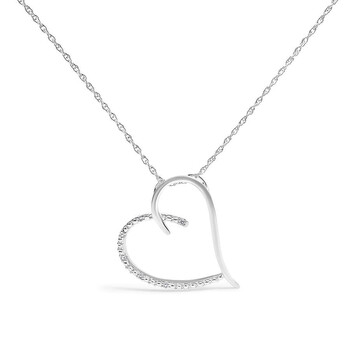 Brand Avenue 925 Silver Open Heart Angel Pendant main image 1