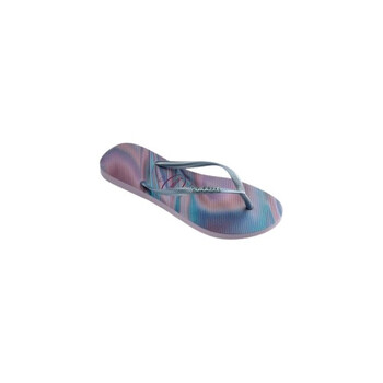 Slim Iridescent Flip-Flops in Lilac