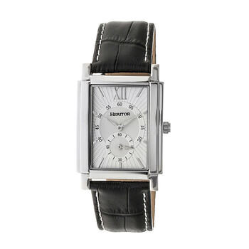 Frederick Automatic Silver Dial Black Leather Men's Watch HR6101