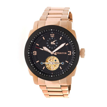 Helmsley Black Dial Rose Gold-Tone Steel Automatic Men's Watch HR5004 Helmsley Black Dial Rose Gold-Tone Steel Automatic Men's Watch HR5004