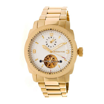 Helmsley White Dial Rose Yellow-Tone Steel Automatic Men's Watch HR5003 Helmsley White Dial Rose Yellow-Tone Steel Automatic Men's Watch HR5003
