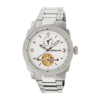Helmsley White Dial Stainless Steel Automatic Men's Watch HR5001