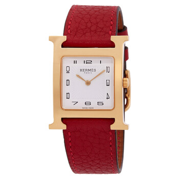 【HERMES 】アワーH ウォッチ スモールモデル25 mmレッド Heure H watch, Small model, 25 mm | Hermès USA