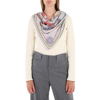 Hermes Pegase Au Bloc Embroidered Scarf 713368S 09
