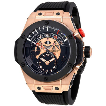 Big Bang Bi Retrograde King Gold Black Dial Chronograph Men's Watch 413.OM.1128.RX