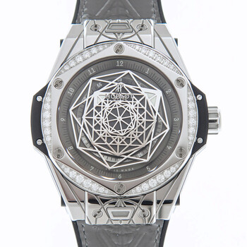 Big Bang Sang Bleu Automatic Diamond Grey Dial Watch 465.SS.7047.VR.1204.MXM20