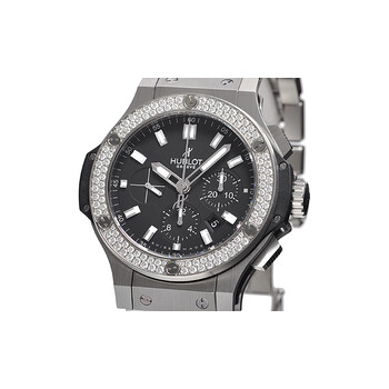 Big Bang Steel Black Dial Chronograph Diamond Bezel Men's Watch 301SX1170SX1104