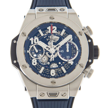 ろぼろん Hublot Unico Big Bang Chronograph Automatic Blue Dial Men's