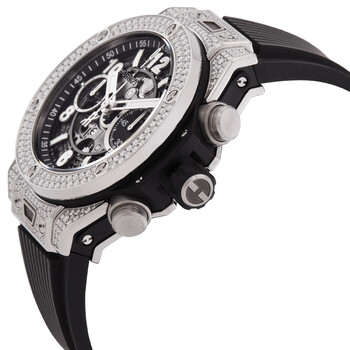 Big Bang Unico Titanium Chronograph Automatic Diamond Men's Watch 441.NX.1171.RX.1704