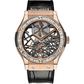 Classic Fusion Tourbillon 18K King Gold Baguette Diamond Men's Watch 505.OX.0180.LR.1904