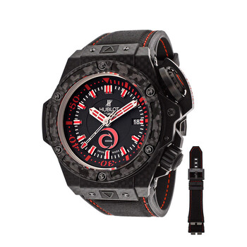 King Power Alinghi Black Dial Carbon Fiber Rubber Nomex Men's Watch 731QX1140NRAGI12