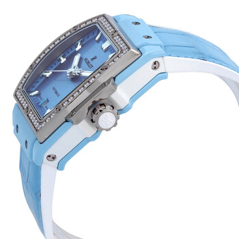 Spirit Of Big Bang Automatic Diamond Blue Dial Ladies Watch 665.EN.891L.LR.1204