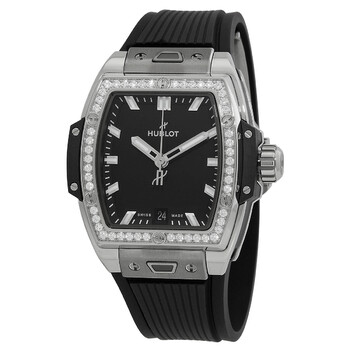 Spirit Of Big Bang Automatic Diamond Matte Black Dial Unisex Watch 662.NX.1170.RX.1204