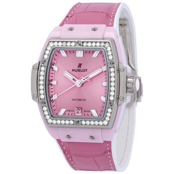 Spirit Of Big Bang Automatic Diamond Pink Dial Ladies Watch 665.RN.891P.LR.1204