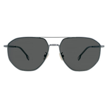Dark Grey Pilot Men's Sunglasses BOSS 1612/F/SK 06LB/IR 61