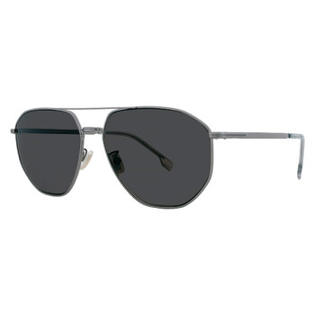 Dark Grey Pilot Men's Sunglasses BOSS 1612/F/SK 06LB/IR 61