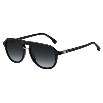 Dark Grey Shaded Pilot Men's Sunglasses BOSS 1435/S 0807/9O 54