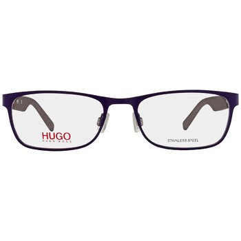 HUGO HG 0182 Occhiali Da Sole Uomo - Montatura Blu Opaco - 55/16/140